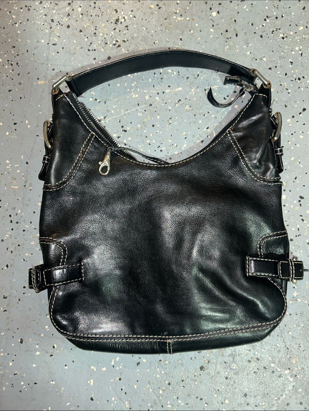 Michael Kors Brookville Hobo leather bag.